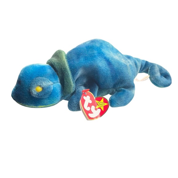 Ty Other - Ty The Beanie Babies Collection Rainbow  Chameleon Blue and Green Plush Toy